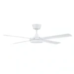 Fanco Eco Silent Pro DC Ceiling Fan with LED Light - 56" (White) - side view