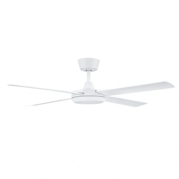 Fanco Eco Silent Pro DC Ceiling Fan with LED Light - 56" (White) - side view