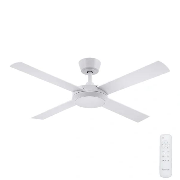 fanco-eco-silent-pro-smart-dc-48-inch-white-with-cct-led-light-and-remote-control Fanco Eco Silent Pro SMART DC Ceiling Fan 48" with Remote & CCT LED Light 48″ (White) - main