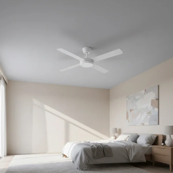 Fanco Eco Silent Pro SMART DC Ceiling Fan 48" with Remote & CCT LED Light 48″ (White) - Image 7