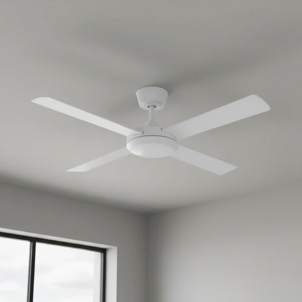Fanco Eco Silent Pro SMART DC Ceiling Fan 48" with Remote & CCT LED Light 48″ (White) - Image 2