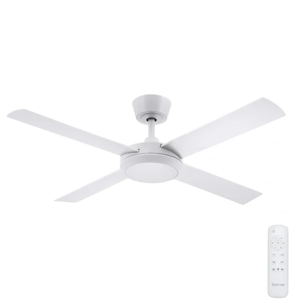 Fanco Eco Silent Pro SMART DC Ceiling Fan with LED Light - 52″ (White) - main