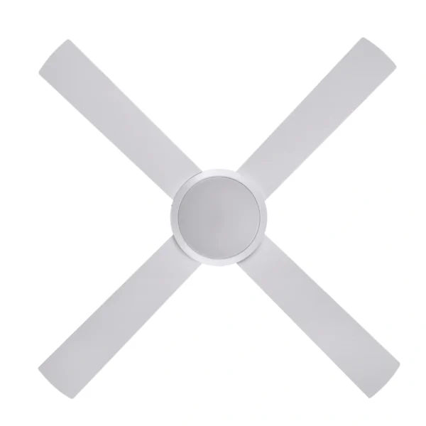 Fanco Eco Silent Pro SMART DC Ceiling Fan with LED Light - 52″ (White) - bottom view