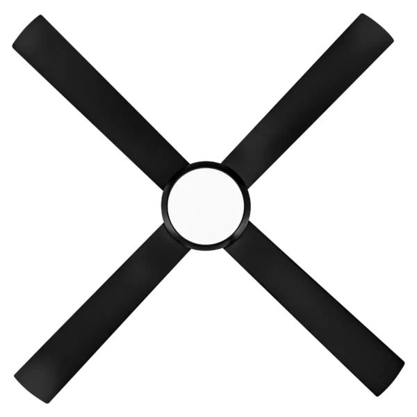 Fanco Eco Silent Pro SMART DC Ceiling Fan with LED Light - 56" (Black) - bottom view