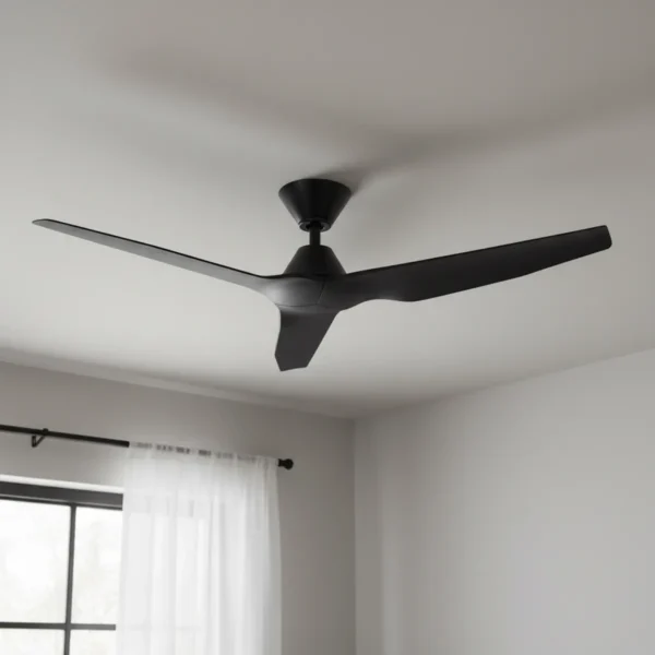 Fanco Infinity-iD DC Ceiling Fan with Remote – 48″ (Black) - Image 2