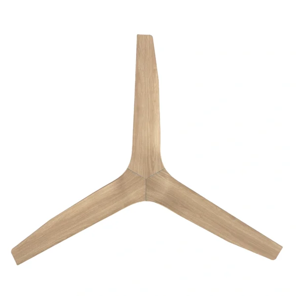 Fanco Infinity-iD DC Ceiling Fan 54″ with Remote (White with Beechwood Timber Style Blades) bottom view