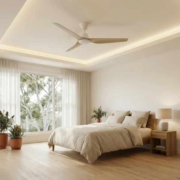 fanco-infinity-id-v3-dc-54-inch-white-with-beechwood-blades-with-light-in-beautiful-bedroom-insitu