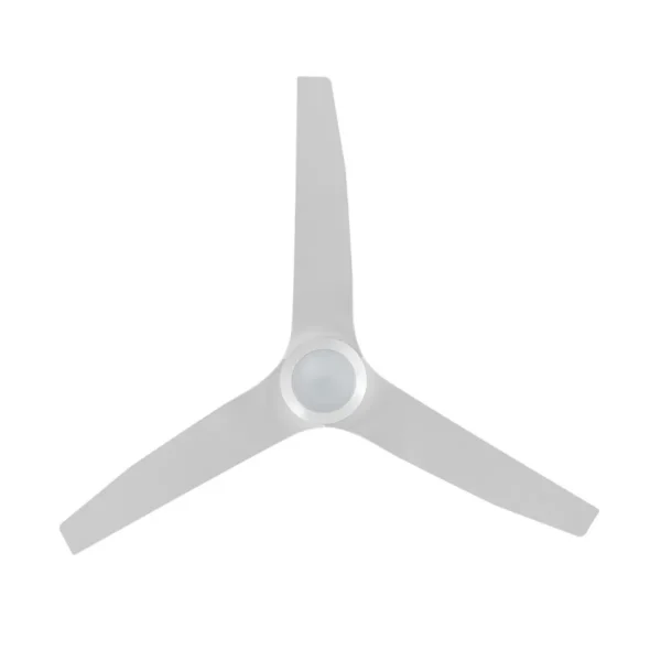 Infinity-iD DC Ceiling Fan with Remote & CCT LED Light- 54″ (White) - bottom view