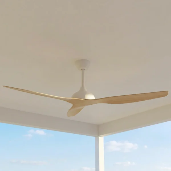 whisper-ip66-58-inch-white-with-light-oak-blades-no-light-installed-in-covered-outdoor-ceiling