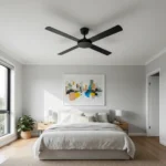 fanco-eco-silent-pro-dc-52-inch-no-light-black-installed-in-bedroom