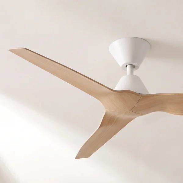 Fanco Infinity-iD DC Ceiling Fan 48″ with Remote (White with Beechwood Timber Style ABS Blades) - Image 4