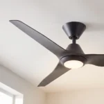 fanco-infinity-id-smart-dc-48-inch-ceiling-fan-with-led-light-black-angled-close-up-insitu