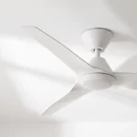 fanco-infinity-id-smart-dc-48-inch-ceiling-fan-with-led-light-white-angled-close-up-insitu