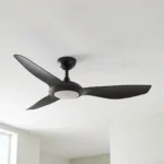 Claro Glider DC High Airflow Ceiling Fan with LED Light - 52" (Black) - Image 2