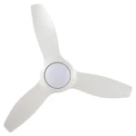 Claro Glider DC High Airflow Ceiling Fan with LED Light - 52" (White) - Image 8