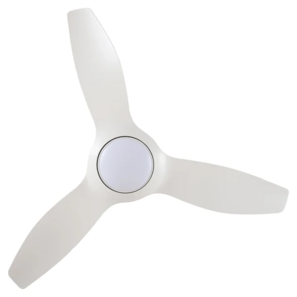 Claro Glider DC High Airflow Ceiling Fan with LED Light - 52" (White) - Image 8