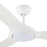 Claro Glider DC High Airflow Ceiling Fan with LED Light - 52" (White) - Image 7