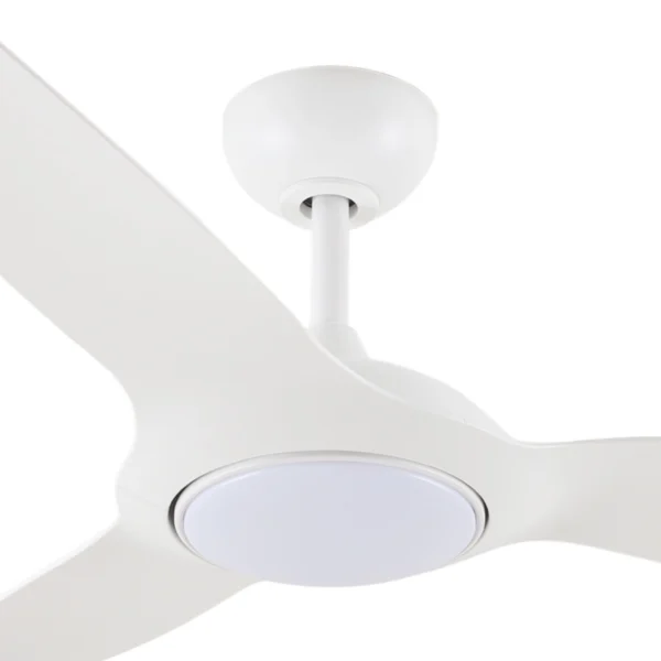 Claro Glider DC High Airflow Ceiling Fan with LED Light - 52" (White) - Image 7