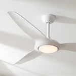 Claro Glider DC High Airflow Ceiling Fan with LED Light - 52" (White) - Image 6