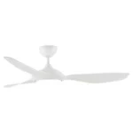 Claro Glider DC High Airflow Ceiling Fan with LED Light - 52" (White) - Image 9