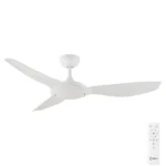 Claro Glider DC High Airflow Ceiling Fan - 52" (White)