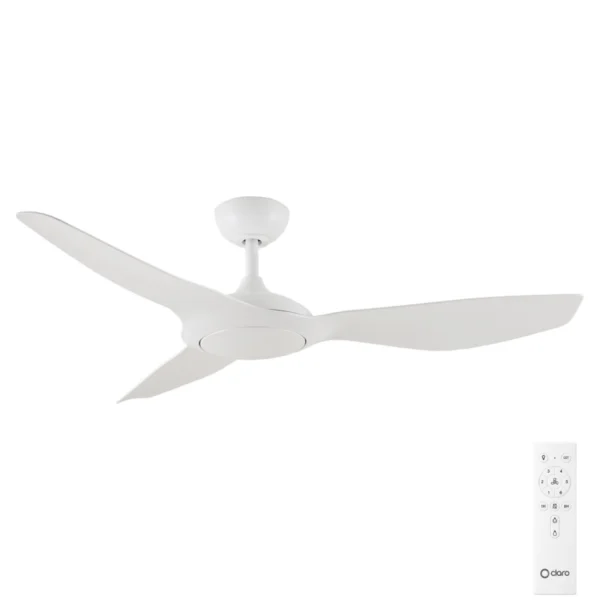 Claro Glider DC High Airflow Ceiling Fan - 52" (White) - Image 1