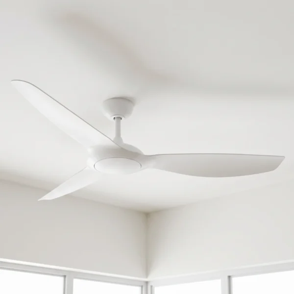 Claro Glider DC High Airflow Ceiling Fan - 60" (White) - Image 2
