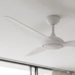 Claro Glider DC High Airflow Ceiling Fan with LED Light - 60" (White) - Image 4