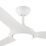 Claro Glider DC High Airflow Ceiling Fan with LED Light - 60" (White) - Image 6