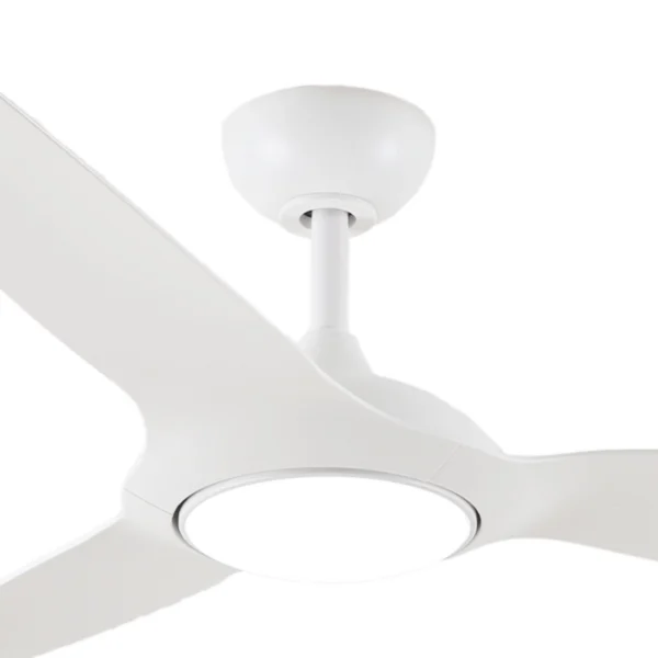 Claro Glider DC High Airflow Ceiling Fan with LED Light - 60" (White) - Image 6