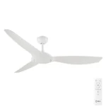 Claro Glider DC High Airflow Ceiling Fan - 60" (White)