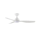 Claro Whisper DC Ceiling Fan with LED Light - 48" (White) - Image 11