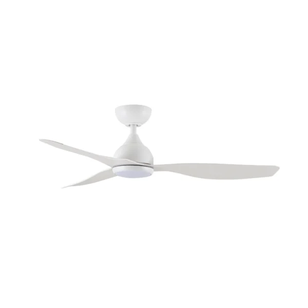 Claro Whisper DC Ceiling Fan with LED Light - 48" (White) - Image 11