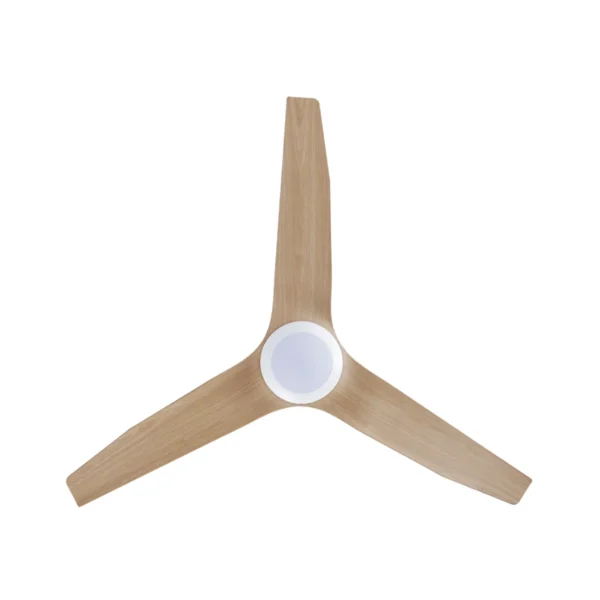 Fanco Infinity-iD Profile DC Ceiling Fan with LED Light - 48" (White with Beechwood Timber Style ABS Blades) - Image 3