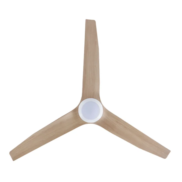 fanco-infinity-id-profile-dc-54-inch-ceiling-fan-white-with-beechwood-timber-style-blades-and-led-light-bottom-view