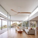 fanco-sanctuary-86-inch-dc-ceiling-fan-white-with-teak-blades-no-light-living-room