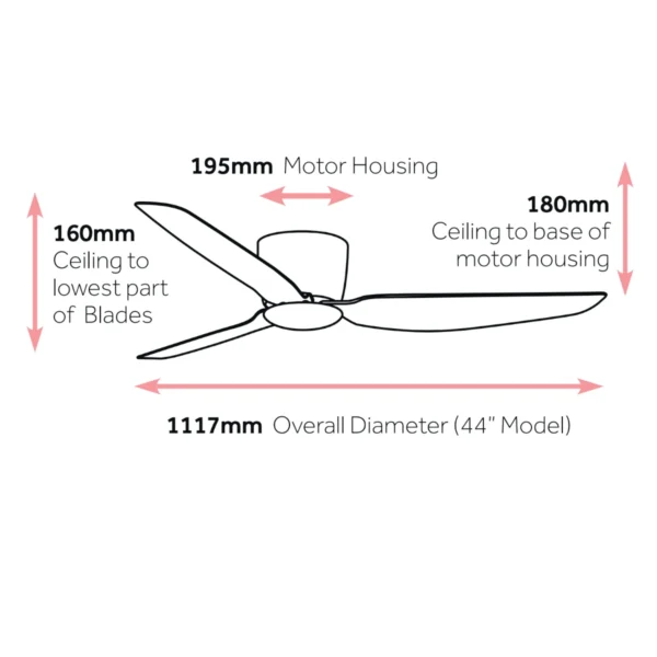 whisper-low-profile-dc-44-inch-white-no-light-dimensions.webp